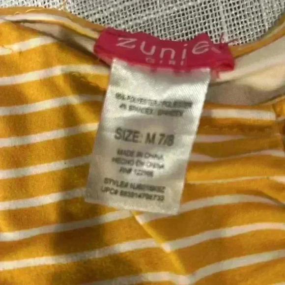 SET OF TWO GIRLS DRESSES IN YELLOW AND TEAL - Picture 5 of 6